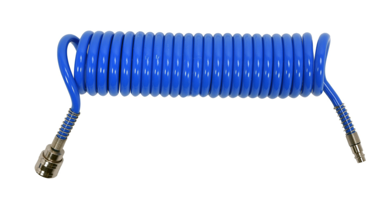 Поліуретановий спіральний шланг для компресора 5,5х8мм 5 м YATO YT-24201, фото 1