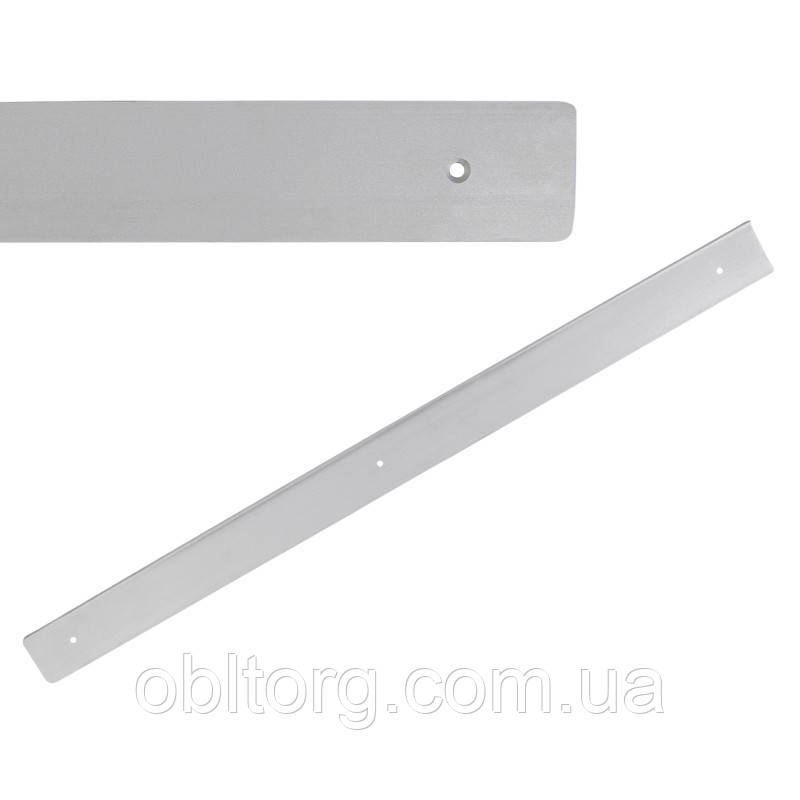 Заглушка стільниці ліва L = 600 H = 38 R-3 алюміній, фото 1