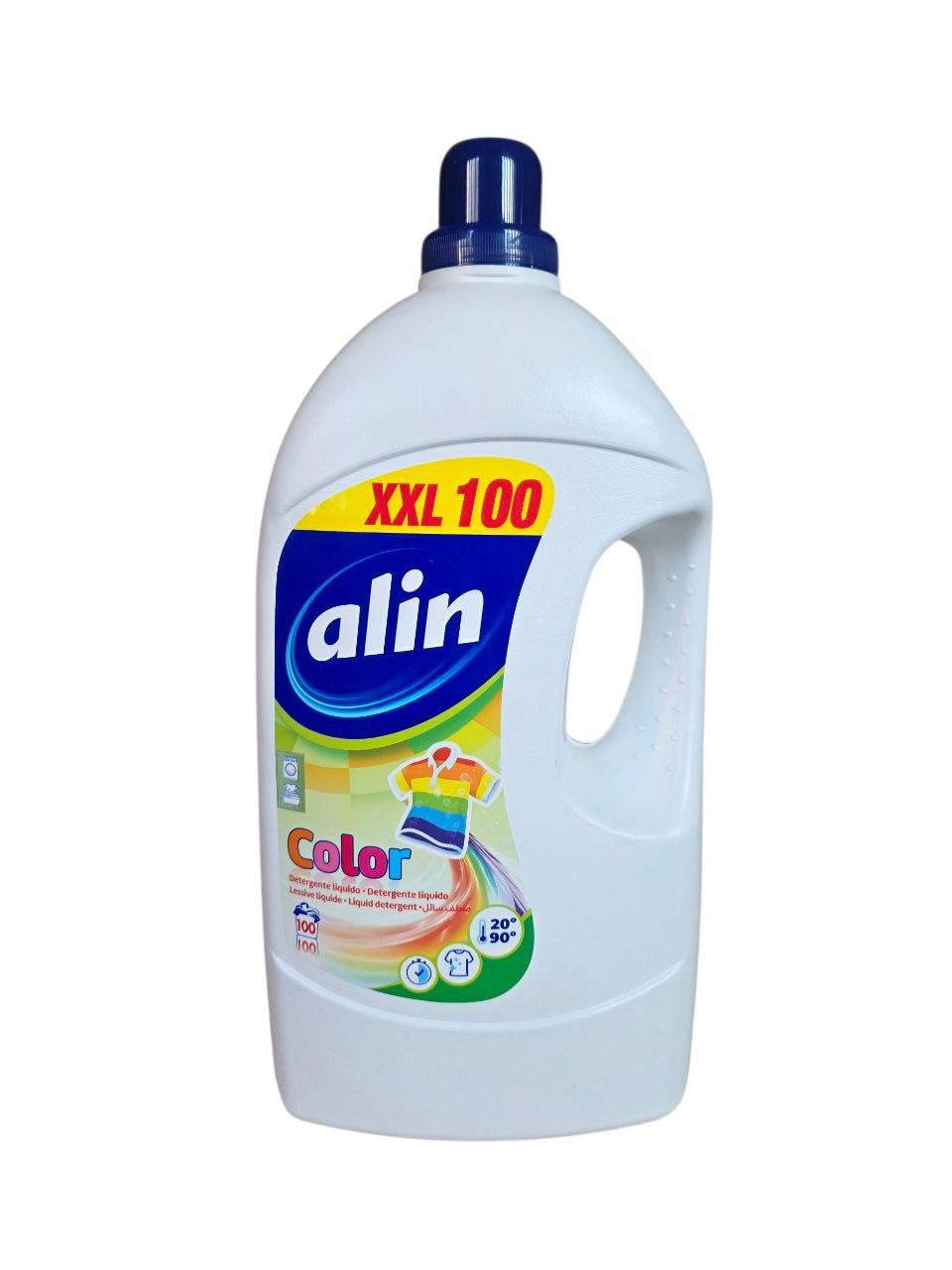 Alin Рідкий гелевий Пральний порошок Color, 5 л 100 прань, фото 1