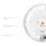 LED Світильник аварійний накладний з датчиком руху VIDEX 30W 2700-6500K 220V, фото 4