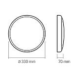 LED Світильник аварійний накладний з датчиком руху VIDEX 30W 2700-6500K 220V, фото 9