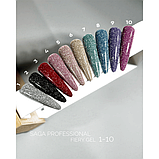 Гель лак світловідбиваючий Saga Professional Fiery Gel №02 10 мл, фото 3