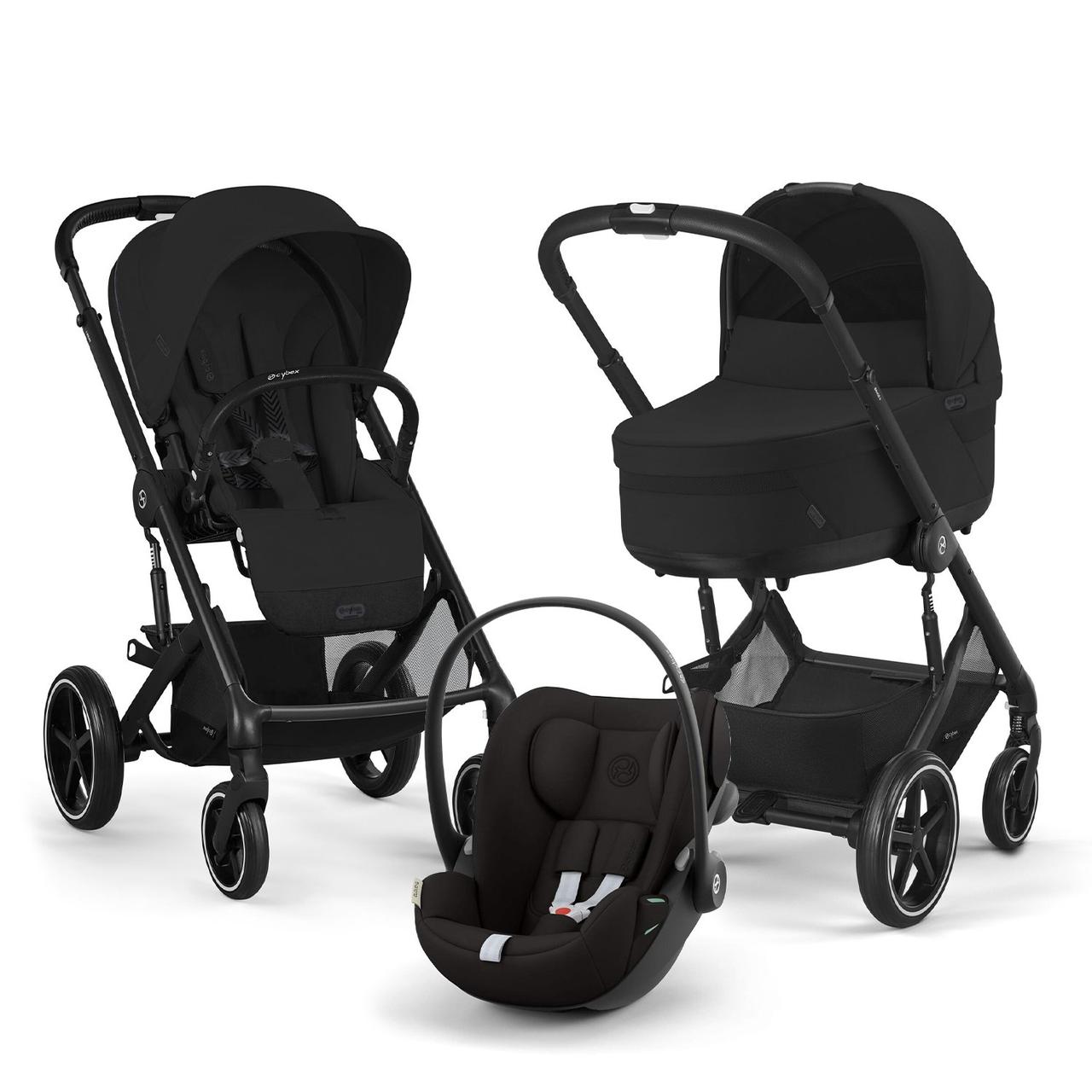 Коляска Balios S 3 в 1 BLK Moon Black, фото 1