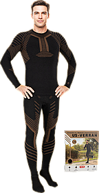 Термоактивна білизна чоловіча REIS US-VERRAN BBR чорно-коричнева