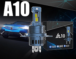Світлодіодні Міні LED Luxor A10 лампи H4 CSP Корея 9-32В 80Вт 12000 Лм Canbus