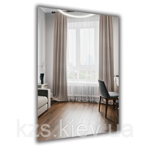 Дзеркало прямокутне з полірованим краєм 1000 х 700 мм., фото 1