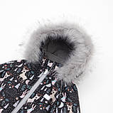 Дитяча зимова куртка парка з флісовою підкладкою та подовженою спинкою Утеплювач Thermoloft Водонепроникна Розмір 92 - 98, фото 2