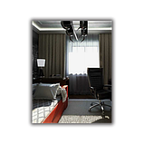 Дзеркало прямокутне з полірованим краєм 900 х 700 мм., фото 2