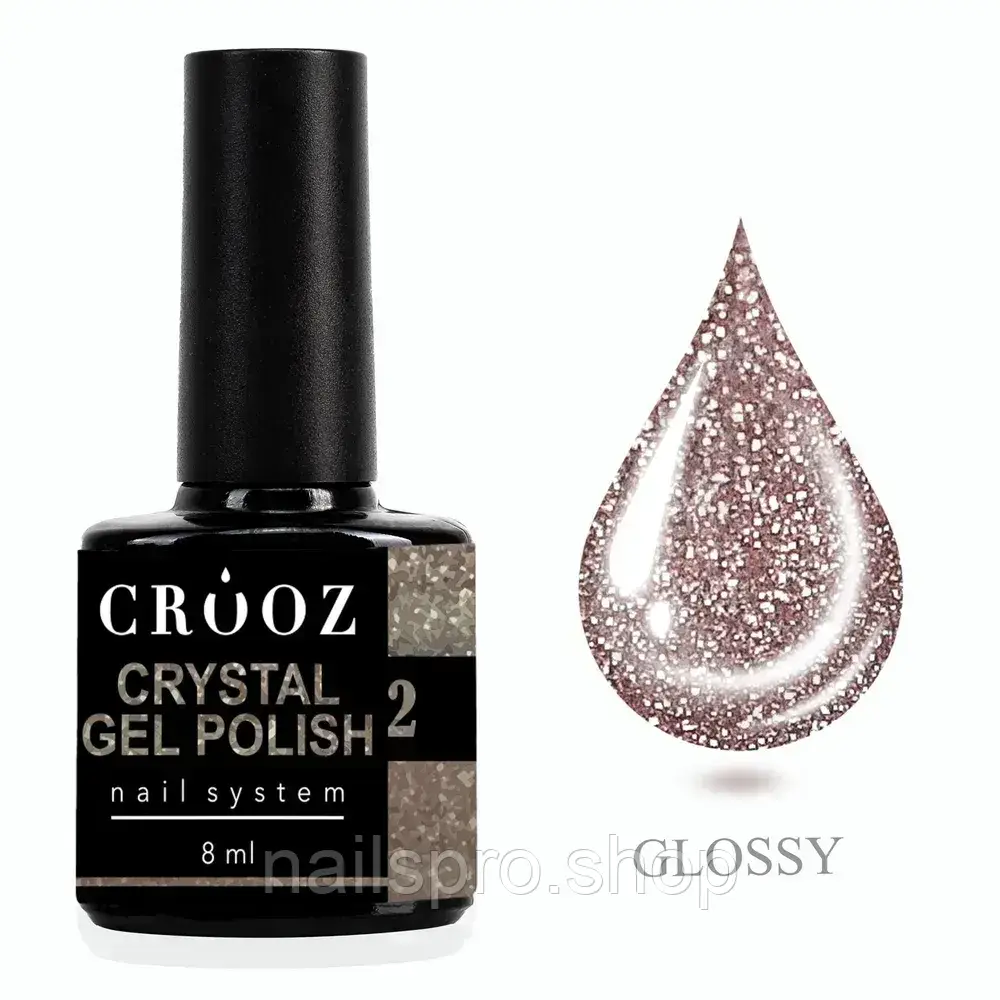 Crooz Crystal №2  світловідбивний гель-лак, фото 1