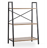 Стелаж лофт 97х64х31 см MEBEL ELITE VIOR, горіх/чорний, фото 4