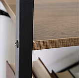 Стелаж лофт 97х64х31 см MEBEL ELITE VIOR, горіх/чорний, фото 5