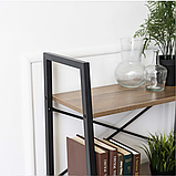 Стелаж лофт 97х64х31 см MEBEL ELITE VIOR, горіх/чорний, фото 7