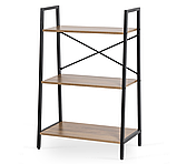 Стелаж лофт 97х64х31 см MEBEL ELITE VIOR, горіх/чорний, фото 9