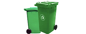 Сміттєвий бак 120 л на колесах Mirpol GT-120A, зелений