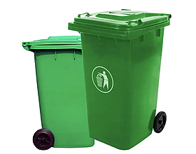 Сміттєвий бак 240 л на колесах Mirpol GT-240H, зелений