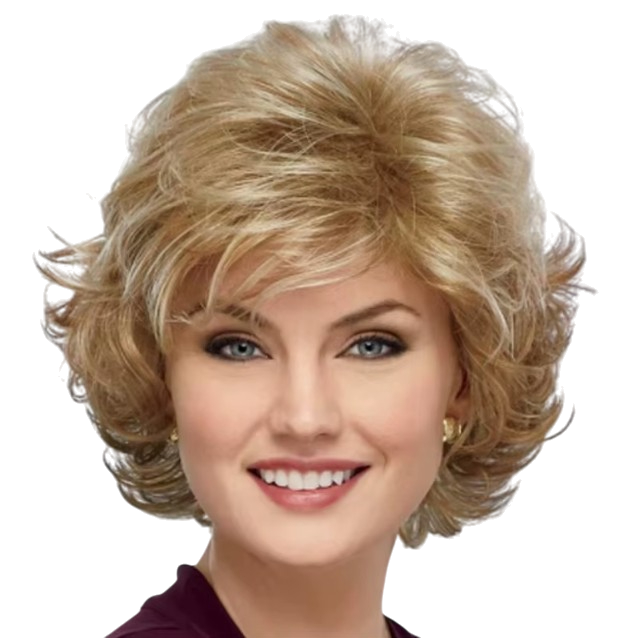 Перука коротка пшеничний блонд Ombre Bob, термоволокно VC HAIRJOY AA7