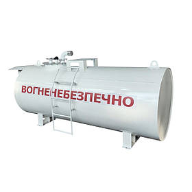 Резервуар металевий одностінний РГС 3 куб для зберігання палива з підставками на 3000 літрів