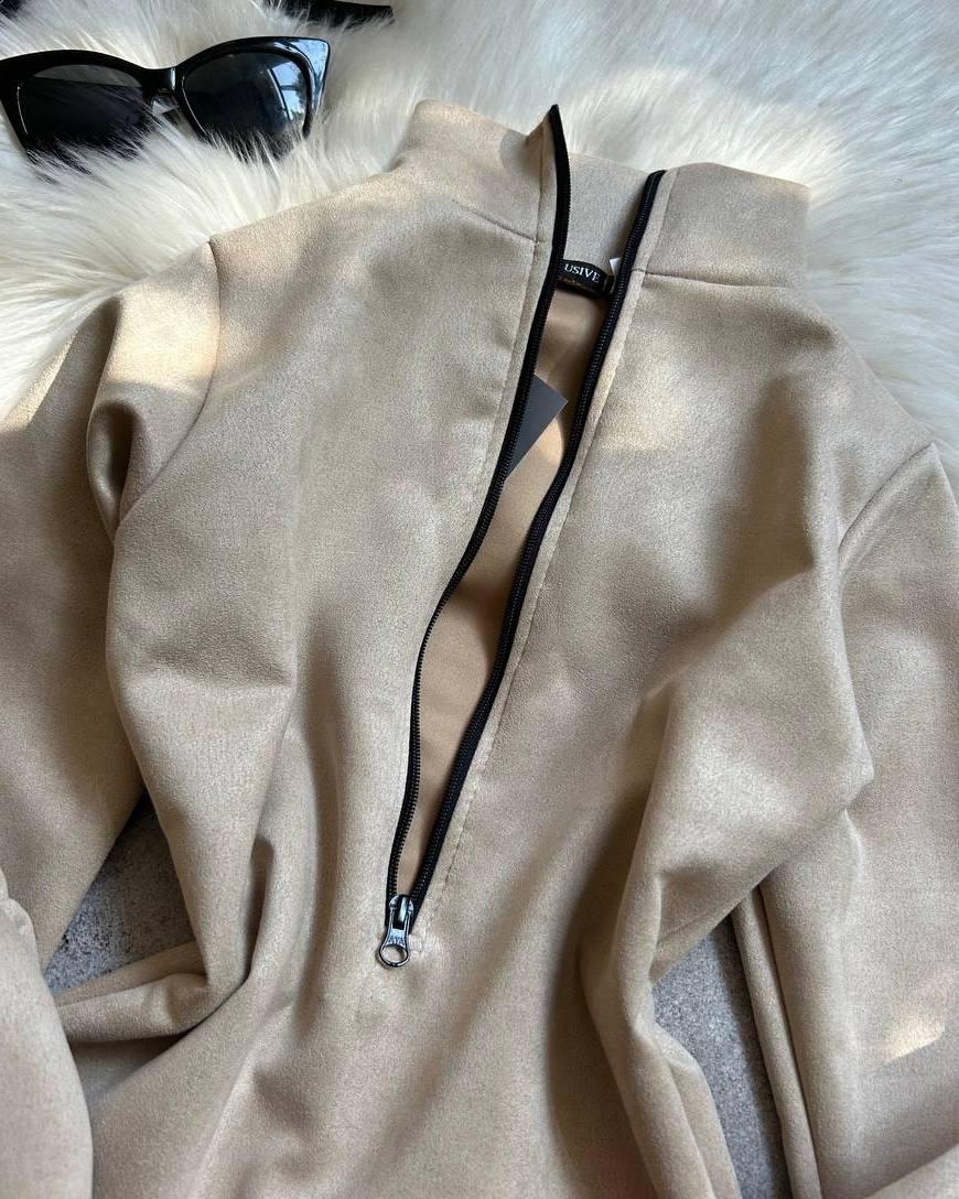 Костюм (боді + джогери) Модель: 1492-1027 Колір: чорний, бежевий, графіт, фото 1