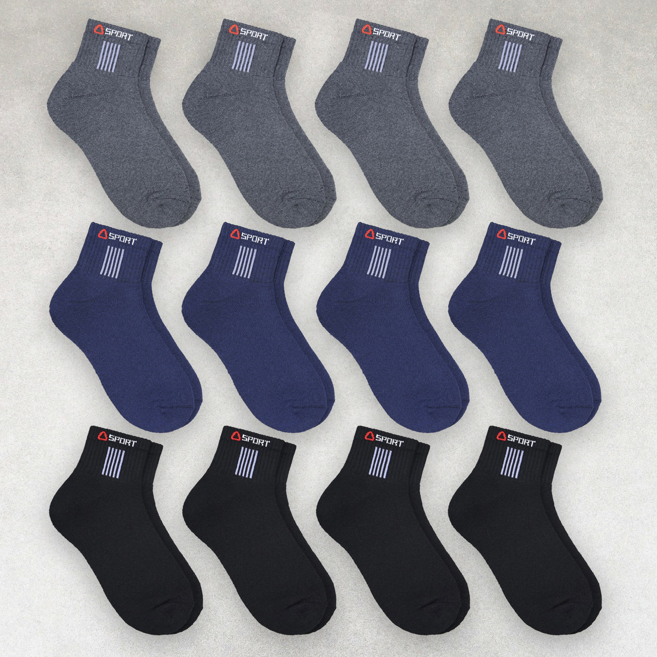 Шкарпетки чоловічі зимові 12 пар середньої висоти «SPORT» розмір 41-44 арт. 346.12, фото 1