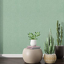 Шпалери рулонні самоклеючі миючі 2,8м х 50см х 2,5мм шпалери пвх в рулоні на клейовій основі Зелено-білі, фото 4