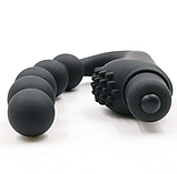 Масажер простати з вібрацією, Чоловічий анальний вібратор із силікону з віброкулею, Інтимні іграшки, фото 2