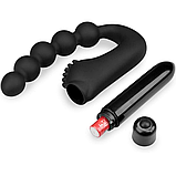 Масажер простати з вібрацією, Чоловічий анальний вібратор із силікону з віброкулею, Інтимні іграшки, фото 6