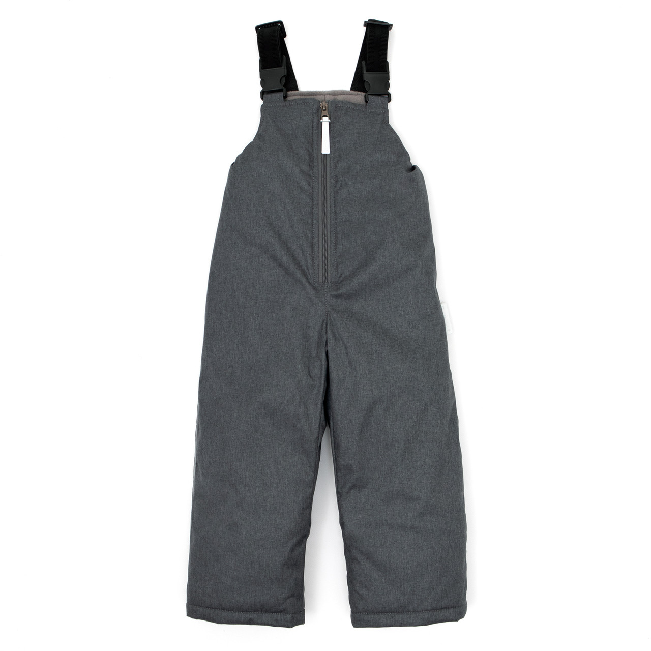 Дитячий зимовий напівкомбінезон Графіт розмір 92–98 см Мембранний, водонепроникний, з флісом та світловідбивачами, фото 1