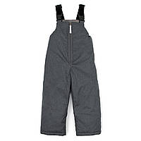 Дитячий зимовий напівкомбінезон Графіт розмір 92–98 см Мембранний, водонепроникний, з флісом та світловідбивачами