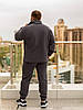 Чоловічий флісовий костюм графіт великого розміру Розміри: L, XL, XXL, фото 6