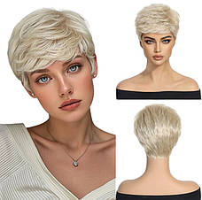 Перука коротка блондинки, термоволокно DC 1003-2, фото 2