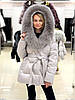 Пуховик жіночий Chanevia 25598 ICE GREY, фото 2