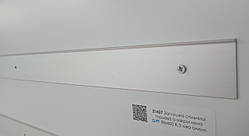 Заглушка R6 стільниці торцеві ліва U-заокруглена GIFF 38Х600 алюміній