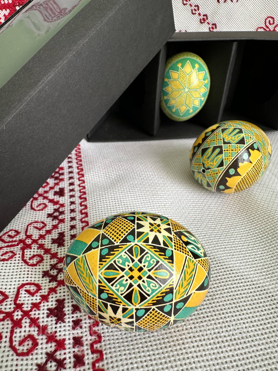 Подарунковий набір з трьох традиційних писанок, фото 1