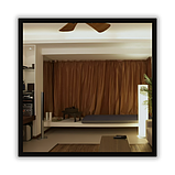 Дзеркало в алюмінієвій рамі 600 х 600 мм., фото 2