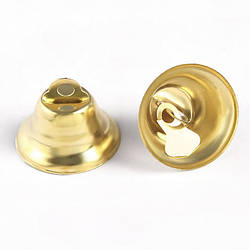 Дзвіночок декоративний підвіска 15х21 мм 12 шт. Золотистий