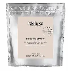 Освітлююча пудра для волосся 9 тонів 3deluxe Bleaching powder 9 levels 500 г.