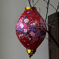 Китайський підвісний ліхтарик Традиційна прикраса для фотозон | Місячного нового року Червоний овальний ліхтарик