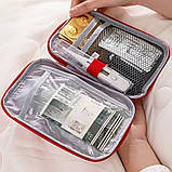 Аптечка для таблеток Сумка органайзер для ліків портативна міні аптечка для медикаментів, фото 3