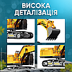 Конструктор на радіокеруванні дитячий екскаватор на радіоуправлінні набір для складання іграшкова модель спецтехніки, фото 3