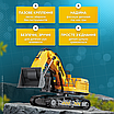 Конструктор на радіокеруванні дитячий екскаватор на радіоуправлінні набір для складання іграшкова модель спецтехніки, фото 5