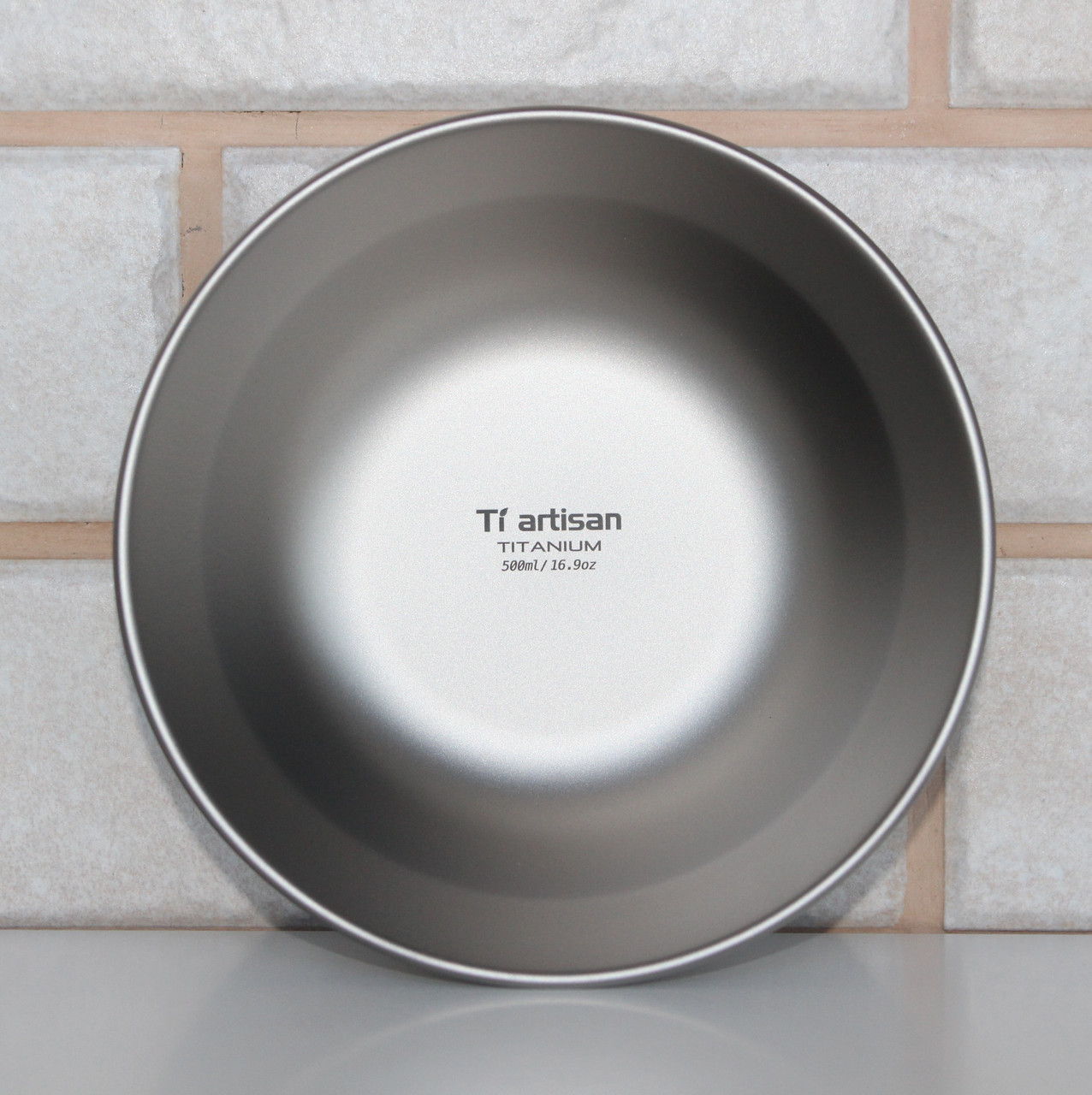 Тарілка титанова глибока Tiartisan 500 мл туристична миска з титану для походу кемпіга та туризму, фото 1