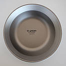 Тарілка титанова глибока Tiartisan 750 мл туристична миска з титану для походу кемпіга та туризму, фото 4