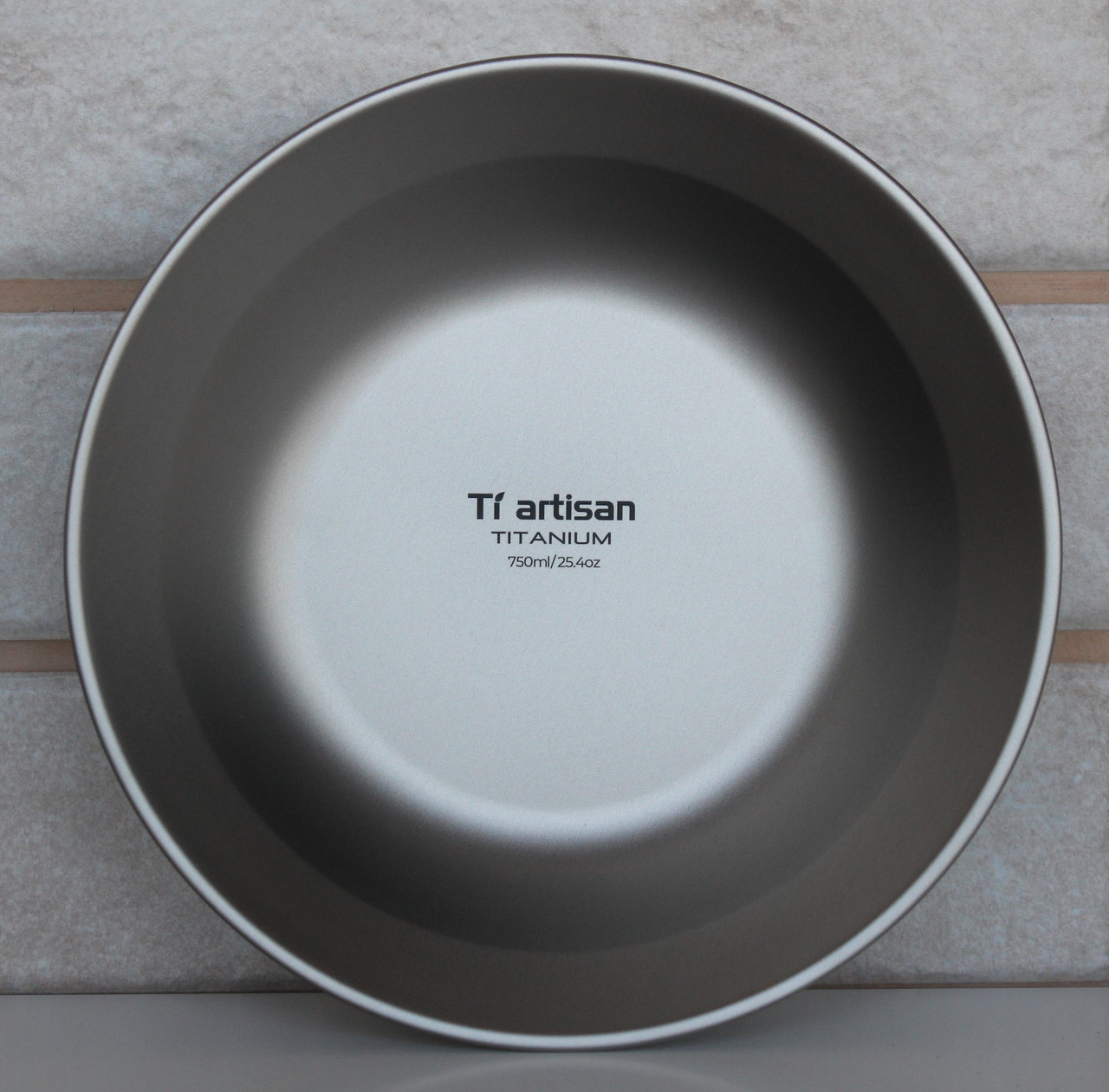 Тарілка титанова глибока Tiartisan 750 мл туристична миска з титану для походу кемпіга та туризму, фото 1