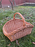 Дровниця із лози, природний матеріал, фото 2