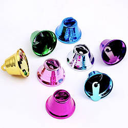 Дзвіночок декоративний підвіска 21х23 мм 6 шт. Різні кольори