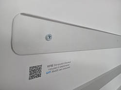 Заглушка R6 стільниці торцеві ліва U-заокруглена GIFF 38Х600 алюміній