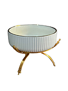 Керамічне блюдо 1569 G для сервірування з декоративною підставкою 20 см