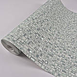 Шпалери вінілові на флізеліні 0.53 × 10.05 м Marburg 57868, бежево-оливкові для спальні, вітальні, кухні, фото 4