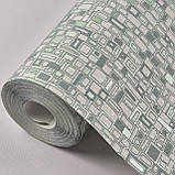 Шпалери вінілові на флізеліні 0.53 × 10.05 м Marburg 57868, бежево-оливкові для спальні, вітальні, кухні, фото 5