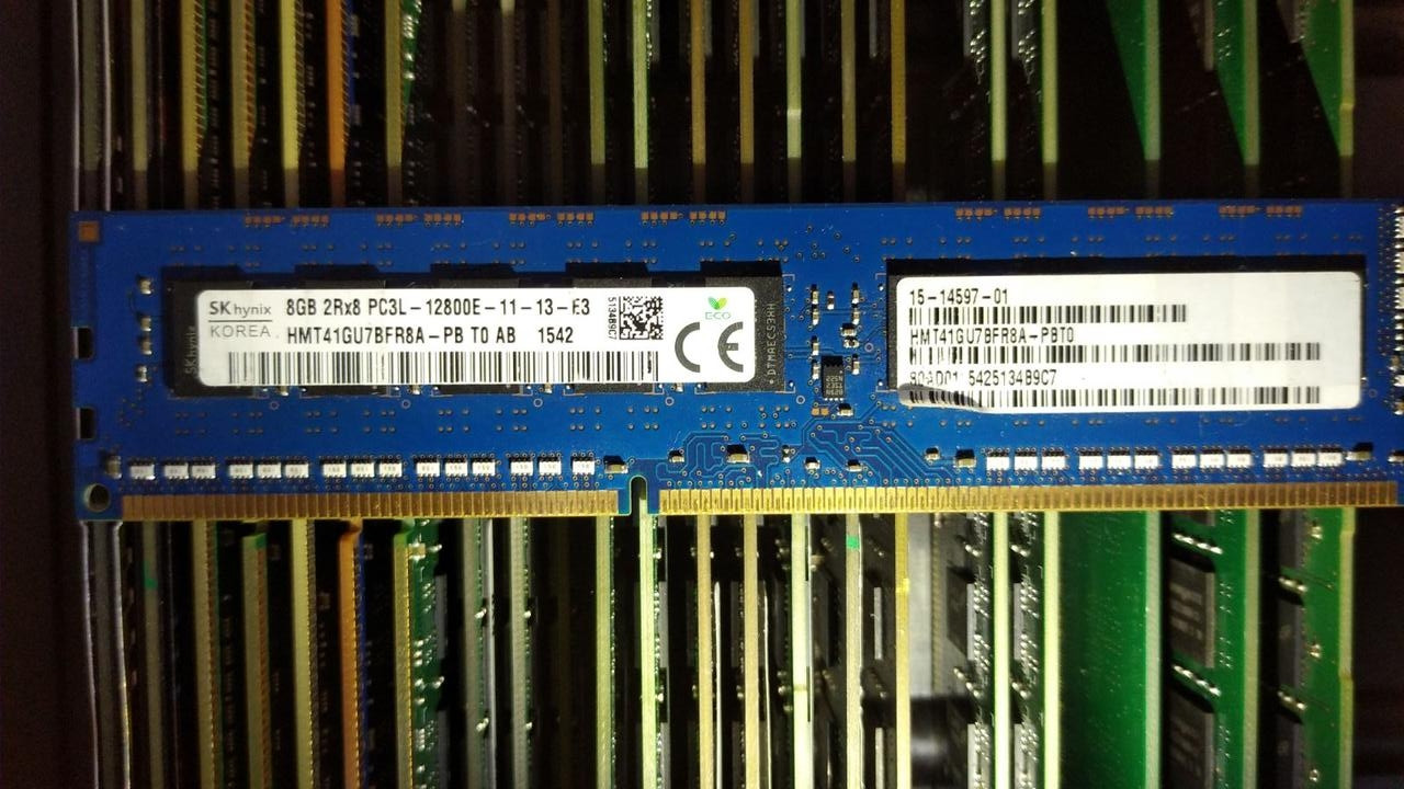 8GB DDR3L 1600MHz Hynix PC3L 12800E 2Rx8 RAM Оперативна пам'ять HMT41GU7BFR8A-PB, фото 1